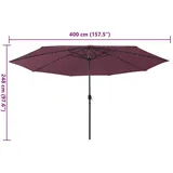 vidaXL, Sonnenschirm, Sonnenschirm (4 m)