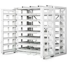 R+R INDUSTRIETECHNIK Rr Industrietechnik Schubfachregal für Bleche Rbr-20t 2370x1150x2310mm 8 Etagen mit Tiefenauflage