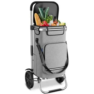 eloneo Einkaufstrolley silber 43 l
