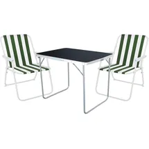 Mojawo Camping Set Campingtisch Schwarz/Grün