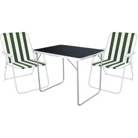 Mojawo Camping Set Campingtisch Schwarz/Grün