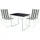 Mojawo Camping Set Campingtisch Schwarz/Grün