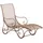 deluke SENTA Sonnenliege 140 x 58 x 101 cm Antik-Braun