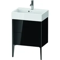 Duravit XViu Waschtisch-Unterschrank XV44580B240 58,4x38,4x49,3cm, 2 Auszüge, schwarz matt,