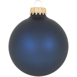 Krebs Glas Lauscha Weihnachtsbaumkugel »CBK83302, Weihnachtsdeko, Christbaumschmuck, Christbaumkugeln Glas«, (Set, 8 St.), blau