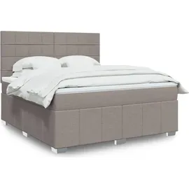 vidaXL Boxspringbett 180 x 200 cm Taupe