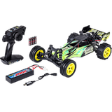 Carson 1:10 Stunt Warrior 2.0 2.4GHz 100% RTR, ferngesteuertes Fahrzeug R/C Spielzeugauto, Grün/ Gelb