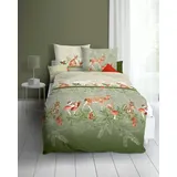 KAEPPEL Bettwäsche »Under the Mistletoe« 2 Stk. tlg. angenehm wärmend Kaeppel oliv B/L: cm x cm