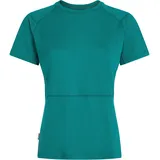 Icebreaker Damen 200 Waffle Elevation T-Shirt (Größe S, tuerkis)