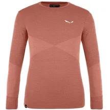 Salewa Zebru MED Warm Langarm-T-Shirt Etruscan Red 104