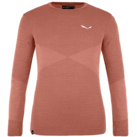 Salewa Zebru MED Warm Langarm-T-Shirt Etruscan Red 104