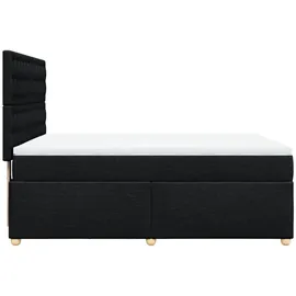 vidaXL Boxspringbett 140 x 200 cm Schwarz