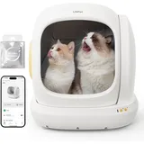ubpet C20 Selbstreinigende Katzentoilette Katzenklo Selbstreinigend, Breite Öffnung/Großer Raum/Niedriger Einstieg/APP-Steuerung