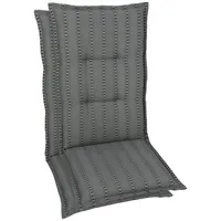 GO-DE Hochlehnerauflage 120 x 50 x 7 cm grau 2 St.