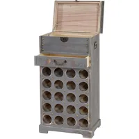 Mendler Weinregal 94 x 48 x 31 cm Grau