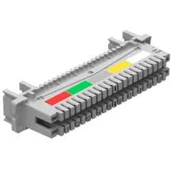 OBO 5084008 Anschlussleiste 10 Doppeladern für LSA Plus 40-polig grau LSA-A-LEI