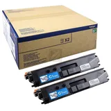 Original Toner-Kit cyan extra High-Capacity Doppelpack TN329CTWIN