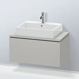 Duravit L-Cube 82x47,7cm, betongr ma, f Kons, 1 Auszug