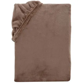 Carpe Sonno Spannbettlaken Cashmere-Touch 90 x 200 - 100 x 200 - 140 x 200 - 180 x 200 - 200 x 200 cm Polyester braun