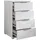 SchlafKONTOR Boxxx Nachtschrank, weiß Kunststoff, 4 Schubladen, 46x79x42 cm x 42 cm mit - UNIVERSAL