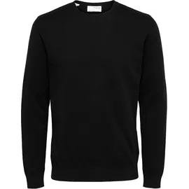 Selected Rundhalspullover Schwarz XXL