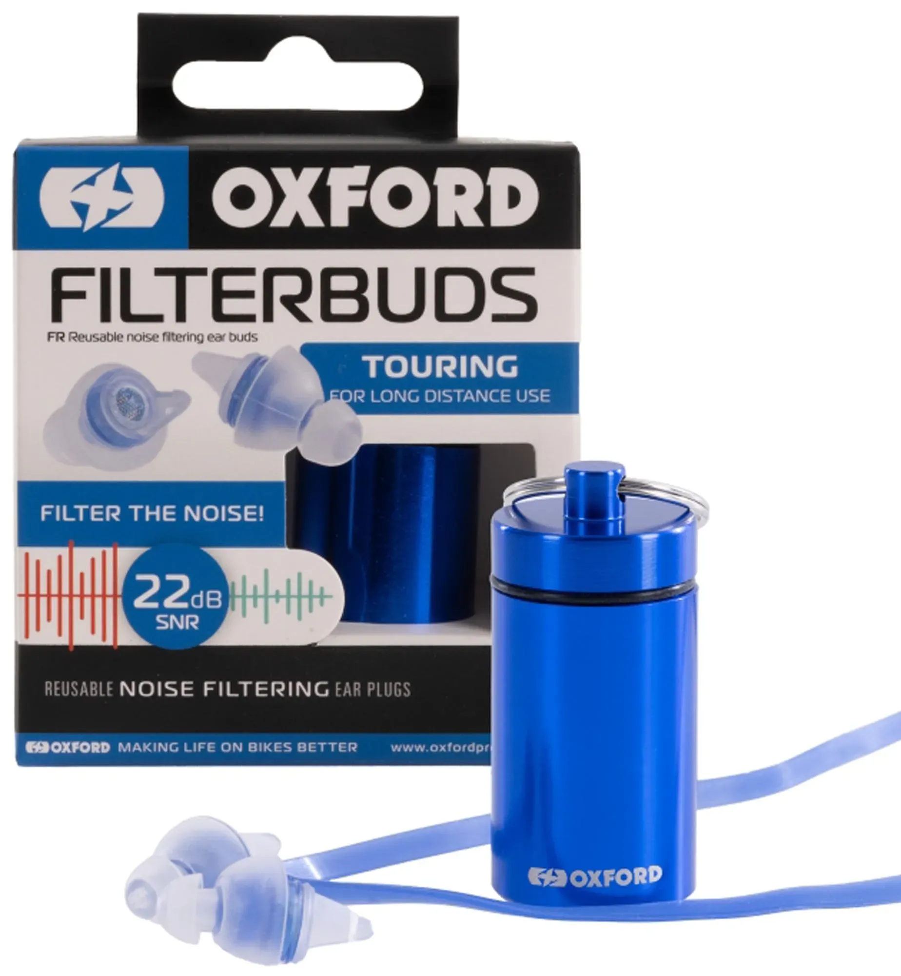 Oxford FilterBuds Ohrenstöpsel Touren 22 SNR