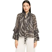 Vera Mont Chiffonbluse mit Volant Braun 38