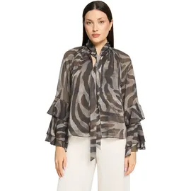 Vera Mont Chiffonbluse mit Volant Braun 38