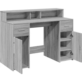 vidaXL Gaming-Tisch Grau Sonoma