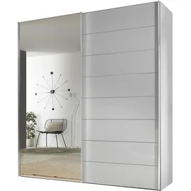 STAUD Schwebetürenschrank Sonate Como mit Spiegel 167 x 240 x 68 cm Weiß
