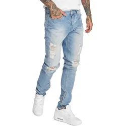 Criminal Damage Uzi Skinny Hellblauer Denim - W26