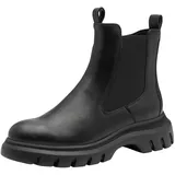 Marco Tozzi Damen Chelsea Boots mit Chunky-Sohle Modern, Schwarz (Black), 39