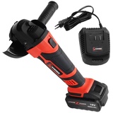 SCHMIDT security tools AG-115 Akku-Winkelschleifer | 8000 U/min | Lithium-Ionen 4.0Ah Akku, Ladegerät | 4-in-1 für Trennen, Schleifen, Schruppen &