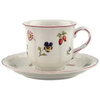 Villeroy & Boch Kaffeetasse mit Untertasse 0,12 l Weiß 2 St.