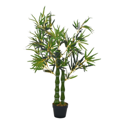 Kunstbonsai vidaXL Künstliche Pflanze Bambus Kunstpflanze Deko Topfpflanze 110/160cm, vidaXL, Höhe 110 cm 110 cm