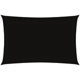 vidaXL Sonnensegel Oxford-Gewebe Rechteckig 2,5x5 m Schwarz