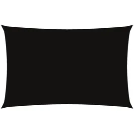 vidaXL Sonnensegel Oxford-Gewebe Rechteckig 2,5x5 m Schwarz