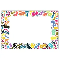 cover-your-desk Schreibtischunterlage für Kinder und Schüler Bunte Zahlen aus hochwertigem Vinyl 60 x 40 cm