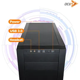 dcl24.de dcl24 PC komplett Set i9 14900, GT1030 4GB - 1000GB SSD, 16GB DDR5, 24x5.8 GHz, WLAN, 27" Monitor, Maus, Tastatur, Headset, Windows 11 Pro Office PC