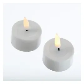Deluxe Homeart LED Teelichter Mia D: 4,1 cm 2 St. weiß