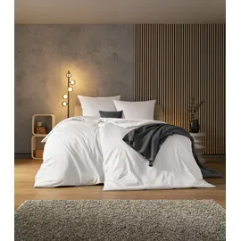 Estella Valetta Satin Weiß 155 x 220 cm + 80 x 80 cm