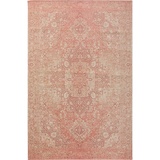 benuta Flachgewebeteppich Frencie Rosa 120x180 cm - Vintage Teppich im Used-Look, 4053894806872
