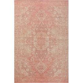 benuta Flachgewebeteppich Frencie Rosa 120x180 cm - Vintage Teppich im Used-Look, 4053894806872