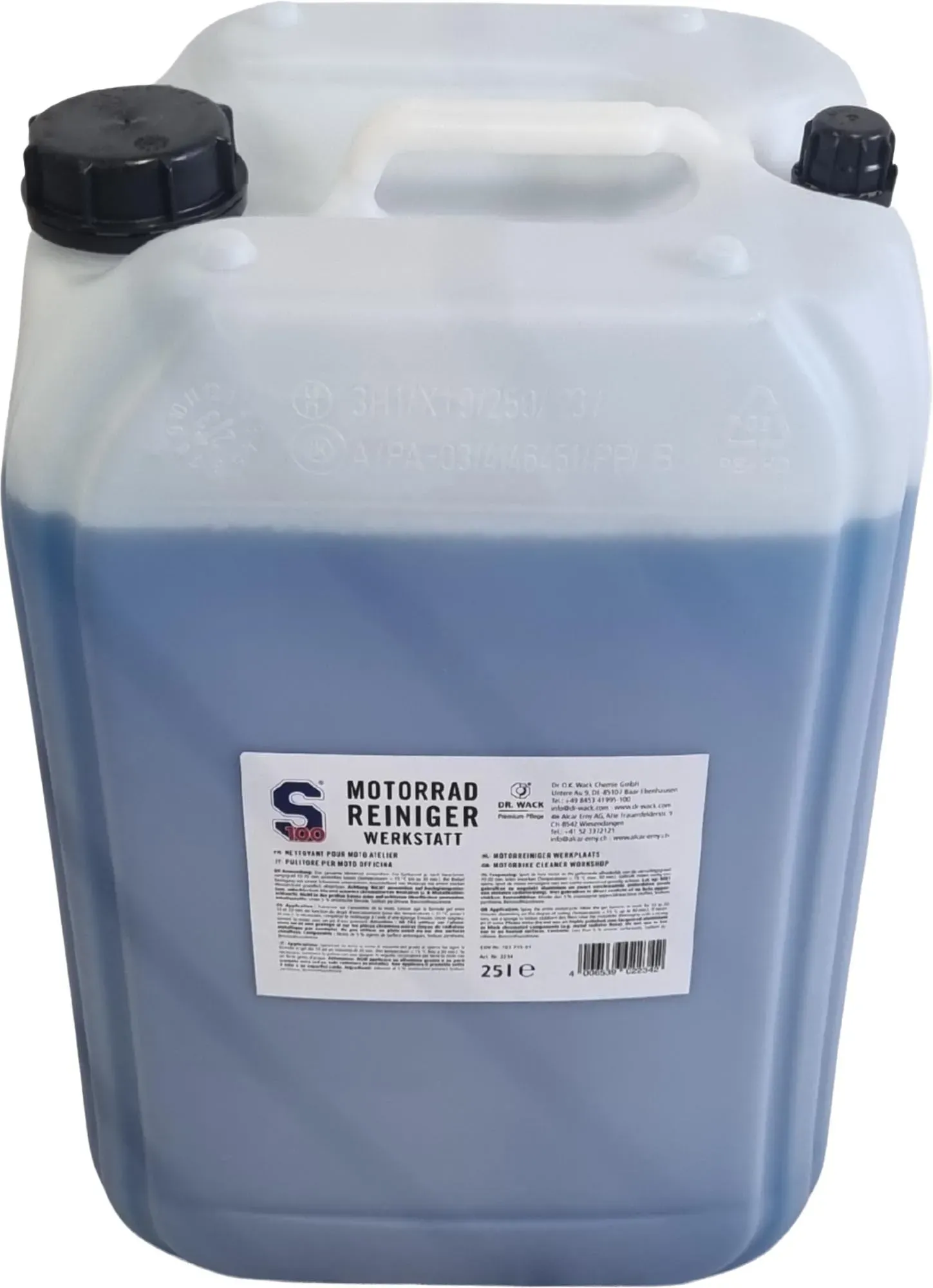 S100 Motorradreiniger-Werkstatt 25 Liter für Männer