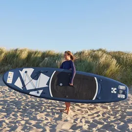 Home Deluxe SUP Board Stand Up Paddle Board MOANA 300 x 76 x 15 cm blau