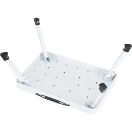 ideoon home ideoon Stabiler Tritthocker, 150 kg - Stahl, Küchenleiter mit Klappsicherungen platzsparend für sicheres Arbeiten