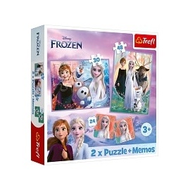 Trefl 2 in 1 Puzzles + Memo Disney Frozen 2