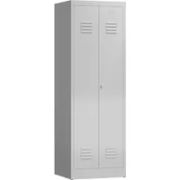 Lüllmann Spind Stahl Kleiderschrank Garderobenschrank 2 Abteile 1800 x