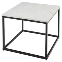 Stolkom Couchtisch Marmor Tisch in weiß oder schwarz, schwarz-weiß
