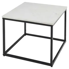 Stolkom Couchtisch Marmor Tisch in weiß oder schwarz, schwarz-weiß
